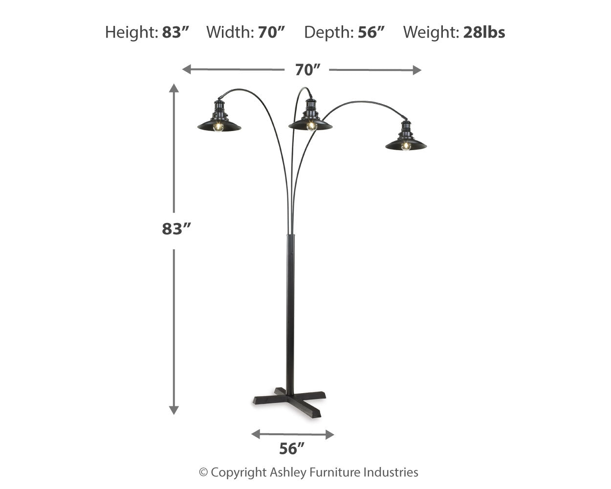 Sheriel Floor Lamp (Online Special Price) - Ornate Home