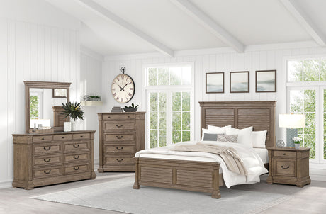Sheringham Brown Eastern King Bed - Ornate Home