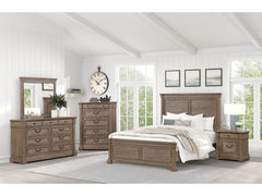 Sheringham Brown Queen 5 Piece Bedroom Set w/Chest - Ornate Home