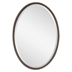 Sherise Bronze Oval Mirror - Ornate Home