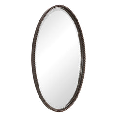 Sherise Bronze Oval Mirror - Ornate Home