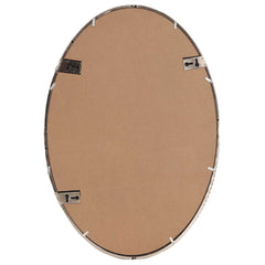 Sherise Brushed Nickel Oval Mirror - Ornate Home