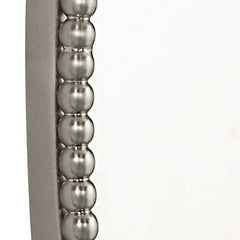 Sherise Brushed Nickel Oval Mirror - Ornate Home