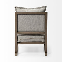 Sherlock Frost Gray Wood Frame Accent Chair - Ornate Home