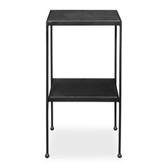 Sherwood Black Square Marble Accent Table - Ornate Home
