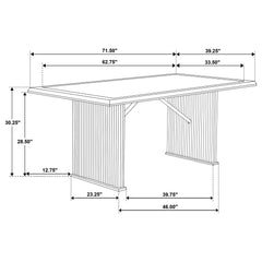Sherwood Brown 5-piece Rectangular Dining Table Set - Ornate Home
