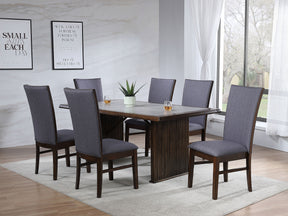 Sherwood Brown 7-piece Rectangular Dining Table Set - Ornate Home