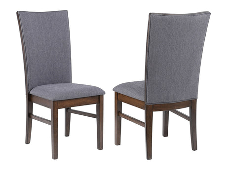 Sherwood Grey Upholstered Dining Side Chair (Set of 2) - Ornate Home