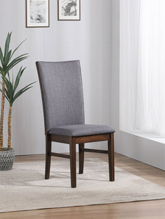 Sherwood Grey Upholstered Dining Side Chair (Set of 2) - Ornate Home