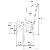 Sherwood Grey Upholstered Dining Side Chair (Set of 2) - Ornate Home