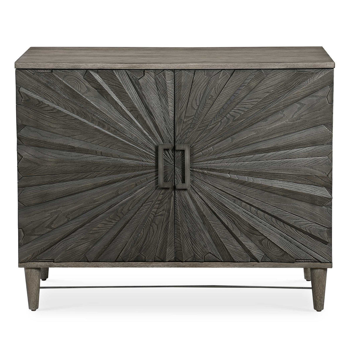 Shield Gray Oak 2 Door Cabinet - Ornate Home