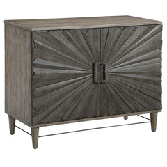 Shield Gray Oak 2 Door Cabinet - Ornate Home