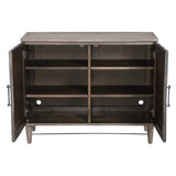 Shield Gray Oak 2 Door Cabinet - Ornate Home