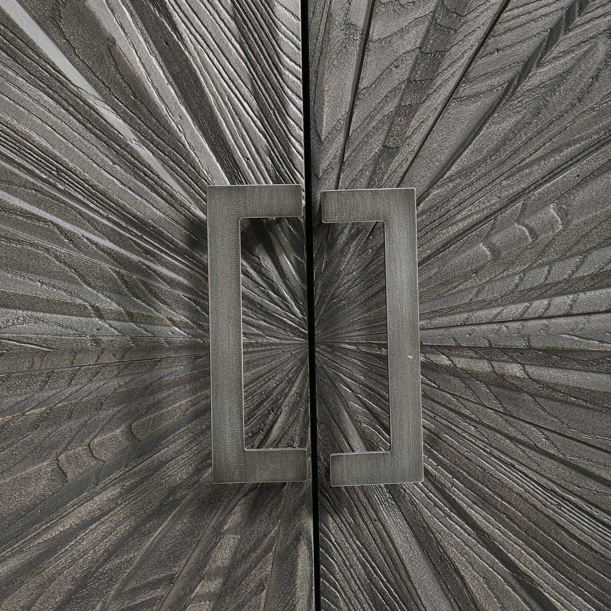 Shield Gray Oak 2 Door Cabinet - Ornate Home
