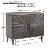 Shield Gray Oak 2 Door Cabinet - Ornate Home