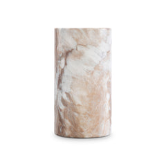 Shiloh Beige/White Marble Accent Table - Ornate Home