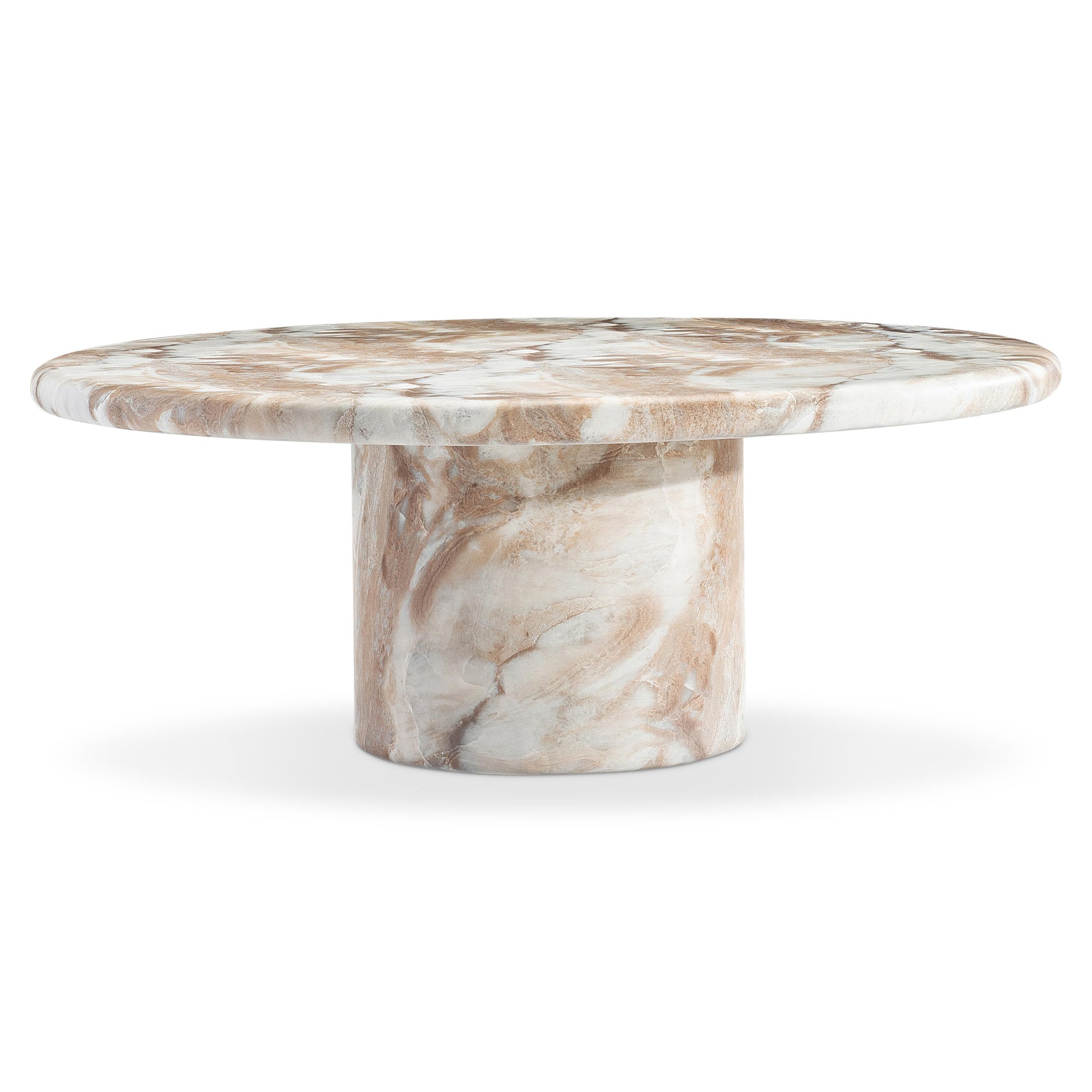 Shiloh Beige/White Marble Cocktail Table - Ornate Home