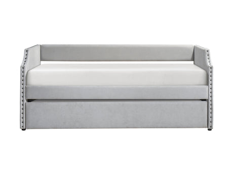 Shiloh Light Gray Daybed with Trundle - Ornate Home