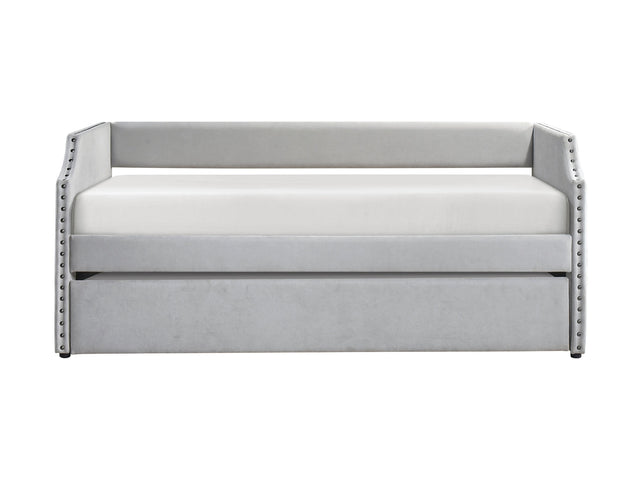 Shiloh Light Gray Daybed with Trundle - Ornate Home