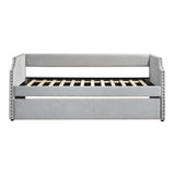 Shiloh Light Gray Daybed with Trundle - Ornate Home