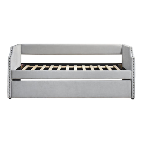Shiloh Light Gray Daybed with Trundle - Ornate Home