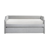Shiloh Light Gray Daybed with Trundle - Ornate Home