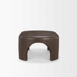 Shima Dark Brown Oval Wood with Arched Legs Coffee Table - Ornate Home
