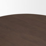 Shima Dark Brown Oval Wood with Arched Legs Coffee Table - Ornate Home