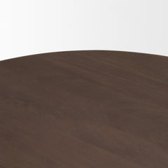Shima Dark Brown Oval Wood with Arched Legs Coffee Table - Ornate Home