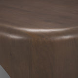 Shima Dark Brown Oval Wood with Arched Legs Coffee Table - Ornate Home