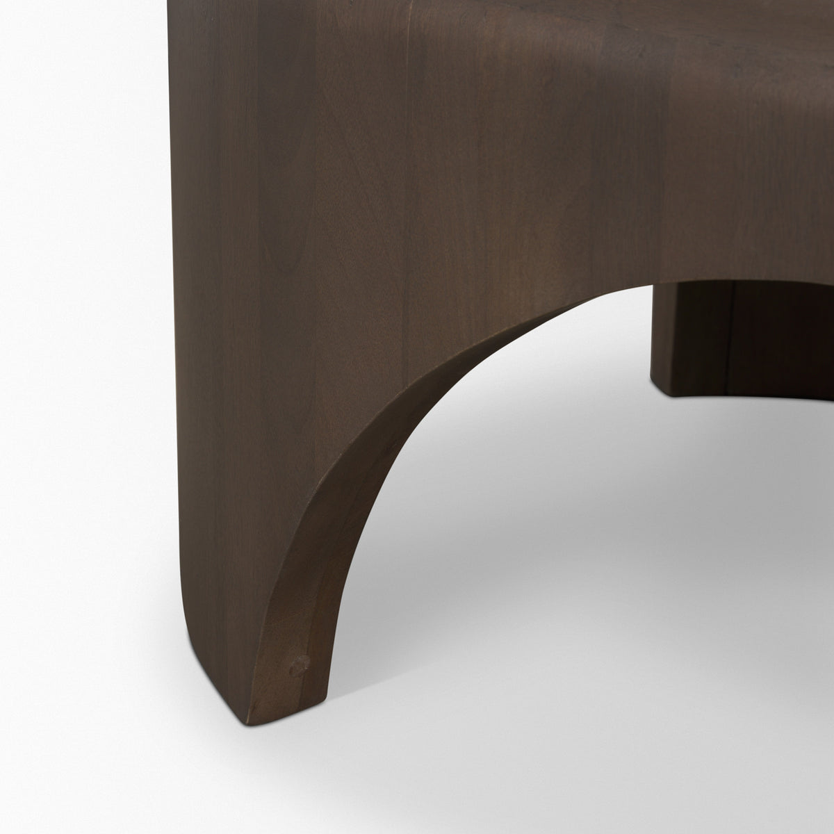 Shima Dark Brown Oval Wood with Arched Legs Coffee Table - Ornate Home