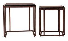 Shimai Bronze Nesting Tables (2-Piece) - Ornate Home