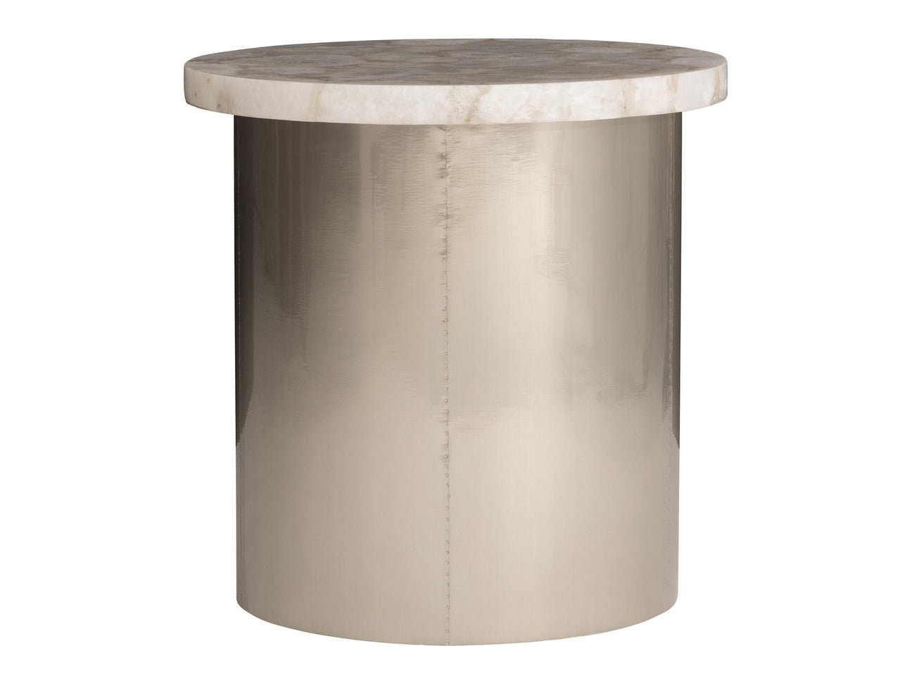 Shimla White/German Silver Side Table - Ornate Home