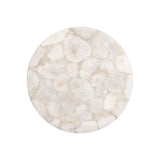 Shimla White/German Silver Side Table - Ornate Home