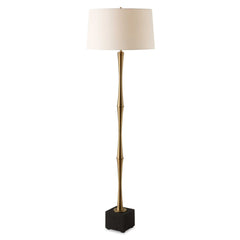 Shino Antique Brass Floor Lamp - Ornate Home