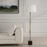 Shino Antique Brass Floor Lamp - Ornate Home