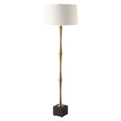 Shino Antique Brass Floor Lamp - Ornate Home