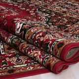 Shinta Red 5' X 8' Area Rug - Ornate Home