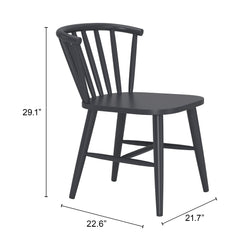 Shio Black Dining Chair - Ornate Home