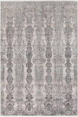 Shipdham Luxury Fringed Faux Silk Area Rug - Clearance - Ornate Home