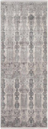 Shipdham Luxury Fringed Faux Silk Area Rug - Clearance - Ornate Home