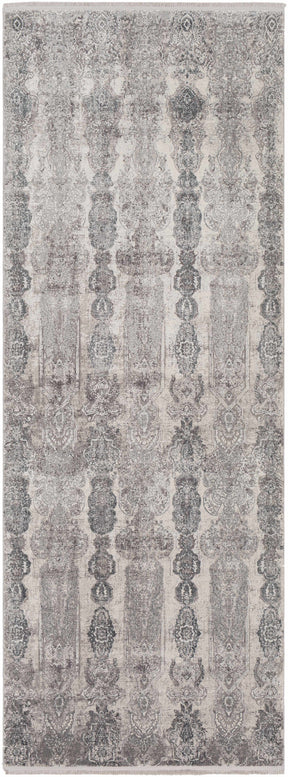 Shipdham Luxury Fringed Faux Silk Area Rug - Clearance - Ornate Home