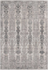 Shipdham Luxury Fringed Faux Silk Area Rug - Clearance - Ornate Home