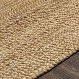 Shippagan Tan Jute Braided Rug - Ornate Home