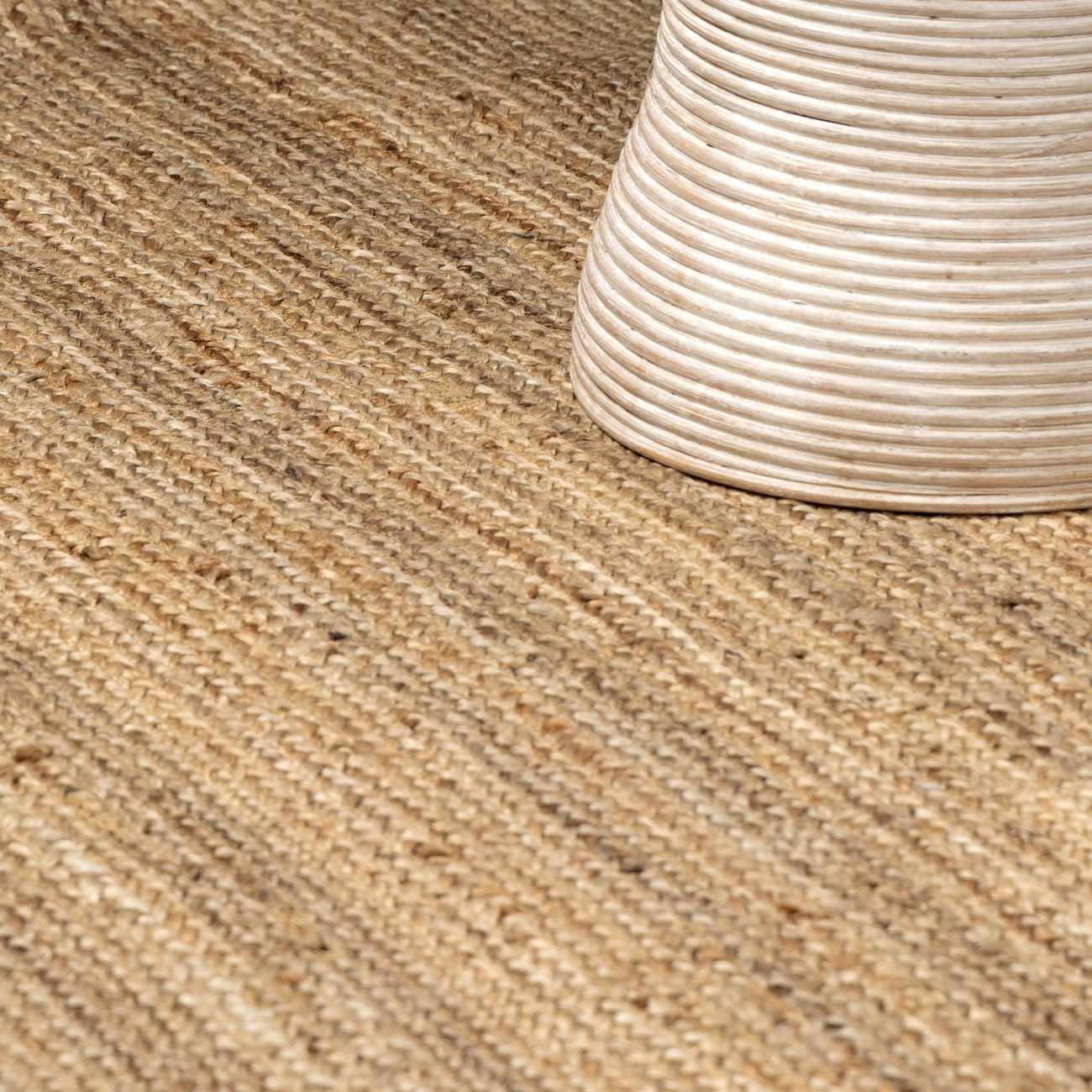 Shippagan Tan Jute Braided Rug - Ornate Home