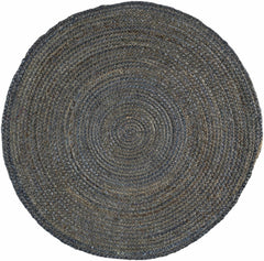 Shipshewana Dark Blue Jute Rug - Clearance - Ornate Home
