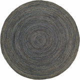 Shipshewana Dark Blue Jute Rug - Clearance - Ornate Home