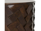 Shira Brown Round End Table - Ornate Home