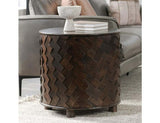 Shira Brown Round End Table - Ornate Home
