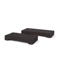 Shira Dark Brown Reclaimed Wooden Riser (Set of 2) - Ornate Home